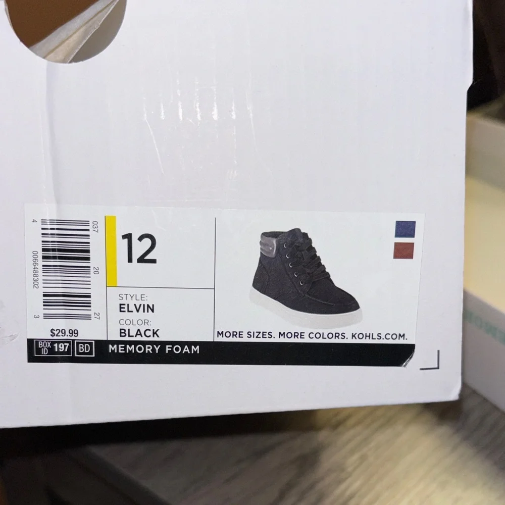 Sonoma Goods for Life Elvin memory foam kids shoe. size 12 NWT - Picture 7 of 7